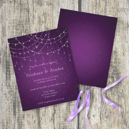 Lámina Boda de alumbrado de hilos y cadenas Royal Purple