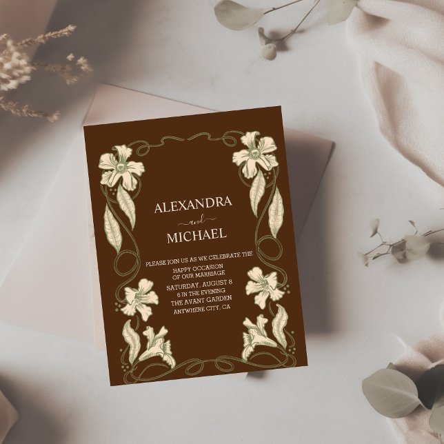 Lámina Boda de Art Nouveau floral de presupuesto (Subido por el creador)