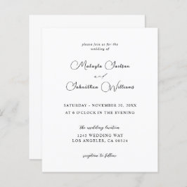 Lámina Boda de caligrafía de 9 para el presupuesto modern