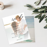 Lámina Boda de caligrafía fotográfica Presupuesto hacemos<br><div class="desc">** EL PAPEL SATÍN ES PAPEL DELGADO. ACTUALIZAR EL PAPEL PARA UN PAPEL MÁS ESPESO. TIENE UNA OPCIÓN PARA ENVELOPES. *** Ahorra dinero en invitaciones con esta invitación más pequeña que tiene una opción para sobres. Prepárese a sus invitados para su boda increíble con sus invitaciones de la boda We...</div>