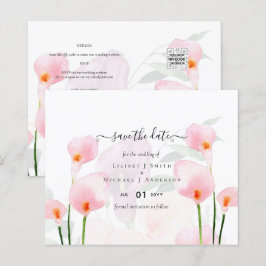 Lámina BODA de Calla Rosa de PRESUPUESTO Guardar fecha Có