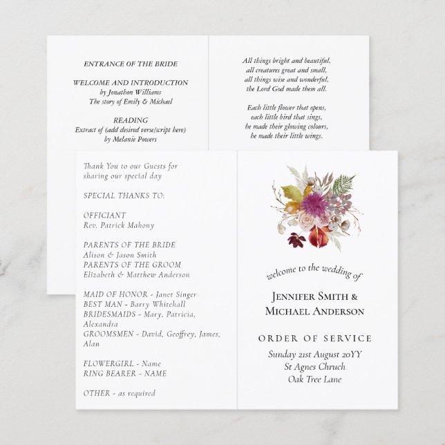 Lámina BODA de canela de ciruelas para el presupuesto (Anverso / Reverso)