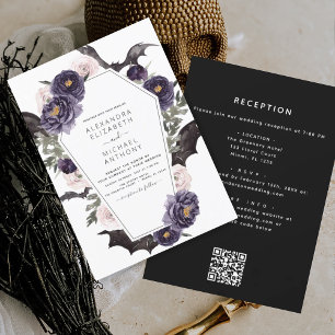 Lámina Boda de código QR de Halloween presupuestado