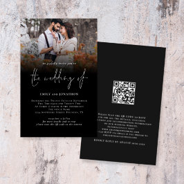 Lámina Boda de código QR de la foto del presupuesto Invit