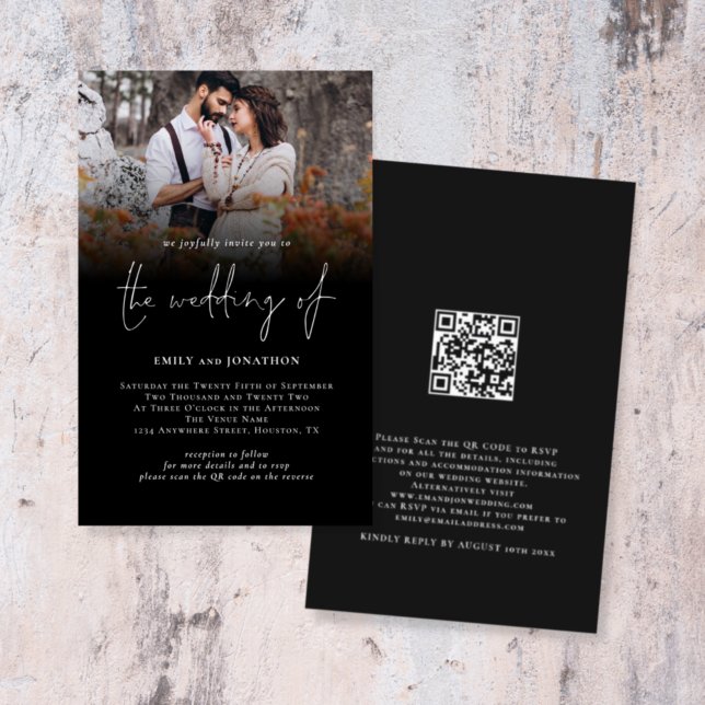 Lámina Boda de código QR de la foto del presupuesto Invit (Subido por el creador)
