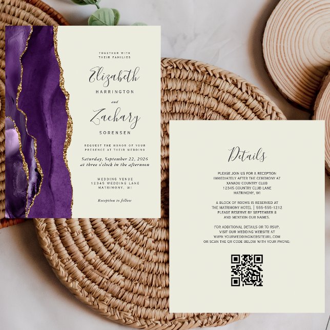 Lámina Boda de código QR de marfil de marfil de la Agenci (Subido por el creador)