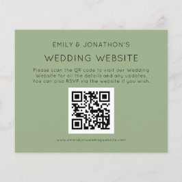 Lámina Boda de código QR de presupuesto Sitio web Sage En