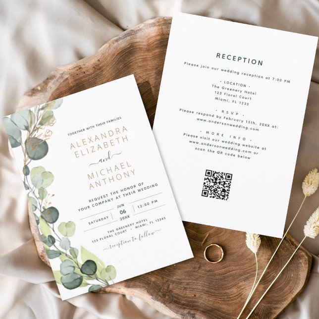 Lámina Boda de código QR de todo en un eucalipto (Subido por el creador)