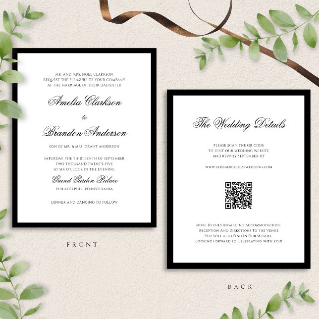 Lámina BODA de código QR en blanco y negro (Subido por el creador)