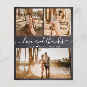 Lámina Boda De Collage Rústico Presupuestario Gracias Pap