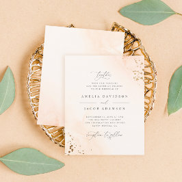 Lámina Boda de color rosa Rubor romántico de presupuesto