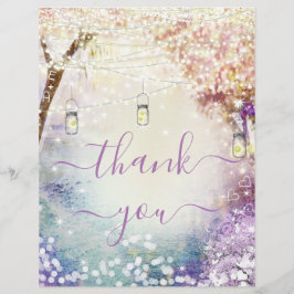 Lámina Boda de cuento de hadas del bosque azul de coral r