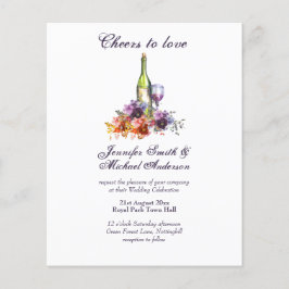 Lámina Boda de degustación de vino o ducha de novia Inv.