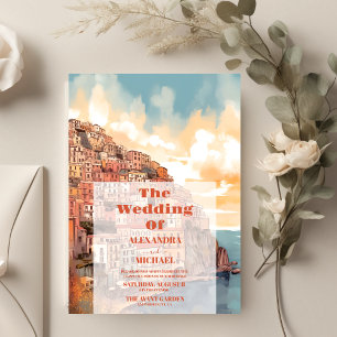 Lámina Boda de destino Italia elegante y moderna