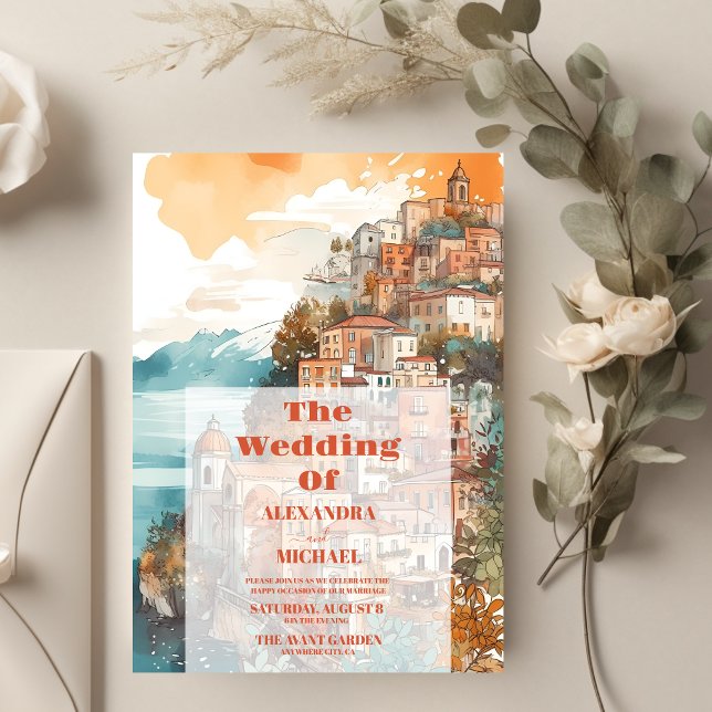 Lámina Boda de destino Italia elegante y moderna (Subido por el creador)