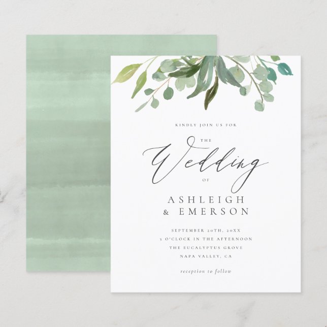 Lámina Boda de ecología de Eucalyptus (Anverso / Reverso)