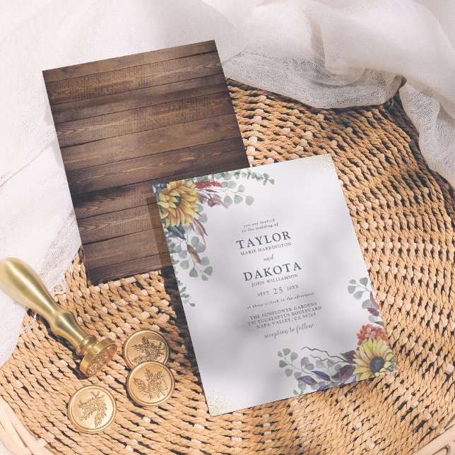 Lámina Boda de ecología del girasol y el eucalipto del pr (Subido por el creador)