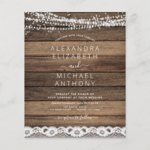 Lámina Boda de encaje de cadenas de granjas rusticas de p