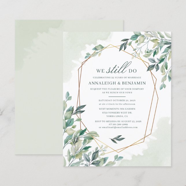 Lámina Boda de energía verde del eucalipto del presupuest (Anverso / Reverso)