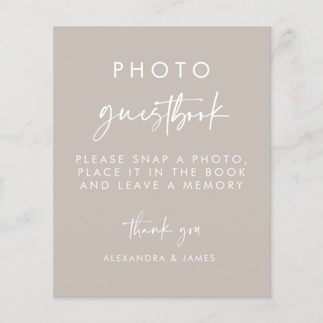 Lámina Boda de escritura taoleana moderna Foto Rótulo de  (Anverso)