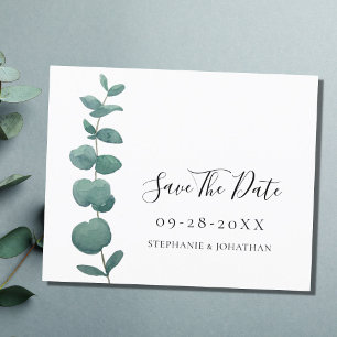 Lámina Boda De Eucalyptus De Presupuesto Guardar La Tarje