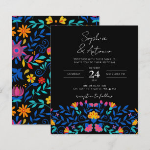 Lámina Boda de Fiesta Floral Mexicana de Color Presupuest