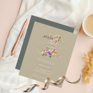 Lámina Boda de Flor Floral de Boho de verano LeahG Spring