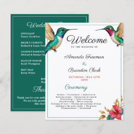 Lámina Boda de Flor Tropical Rojo