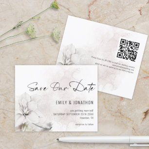 Lámina Boda de floraciones blancas presupuesto Código QR