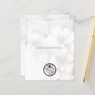 Lámina Boda de flores de cerezo Invitación fotográfica Có