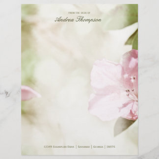 Lámina Boda de flores rosadas