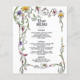 Lámina Boda de flores silvestres Rustic Country Wildflowe