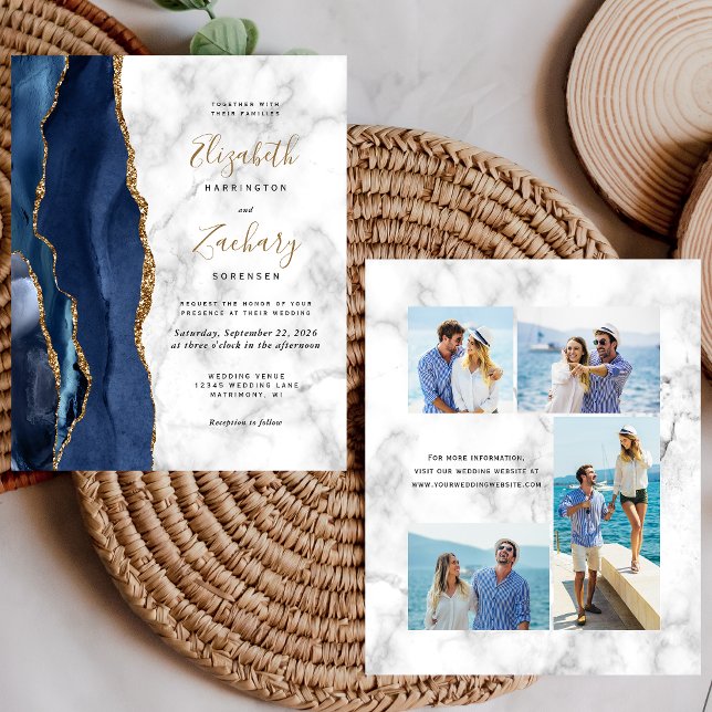 Lámina Boda de foto de Marble azul de la Marina de Presup (Subido por el creador)