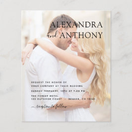 Lámina Boda de fotografía de presupuesto Romantic Elegant