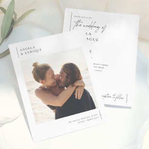Lámina Boda de fotografía romántica moderna y Minimalista