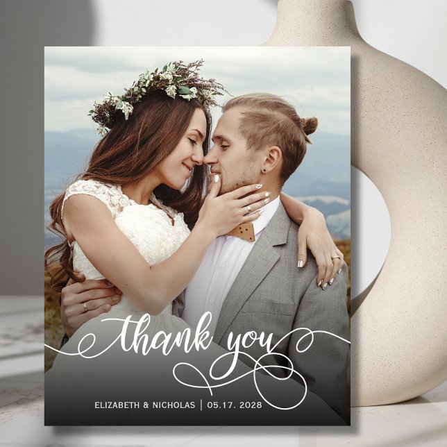 Lámina Boda de fotos de Boho Calligraphy 2 Gracias (Subido por el creador)