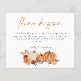 Lámina Boda de fotos de calabazas otoñales de presupuesto