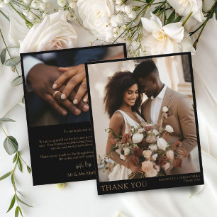 Lámina Boda de fotos de oro y negro de presupuesto
