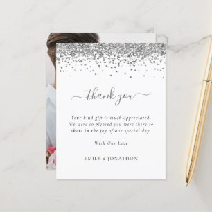 Lámina Boda de fotos de Purpurina Plata Presupuestaria Gr