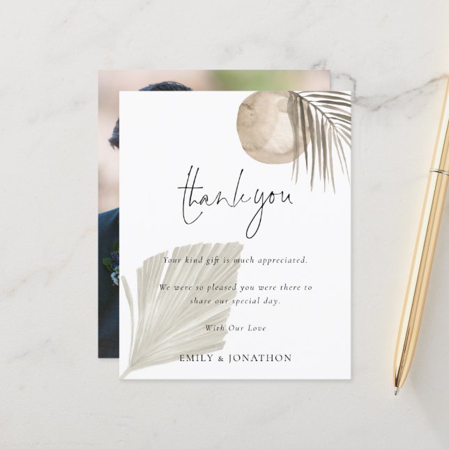 Lámina Boda de fotos del Boho Pampas de presupuesto Graci (Anverso/Reverso In Situ)