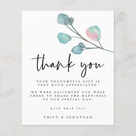 Lámina Boda de fotos del eucalipto moderno del presupuest