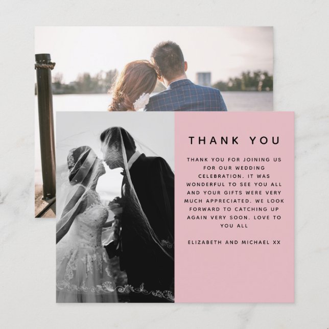 Lámina BODA de fotos del PRESUPUESTO Gracias a la moderni (Anverso / Reverso)