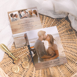 Lámina Boda de fotos elegante y rústico de presupuesto Mi