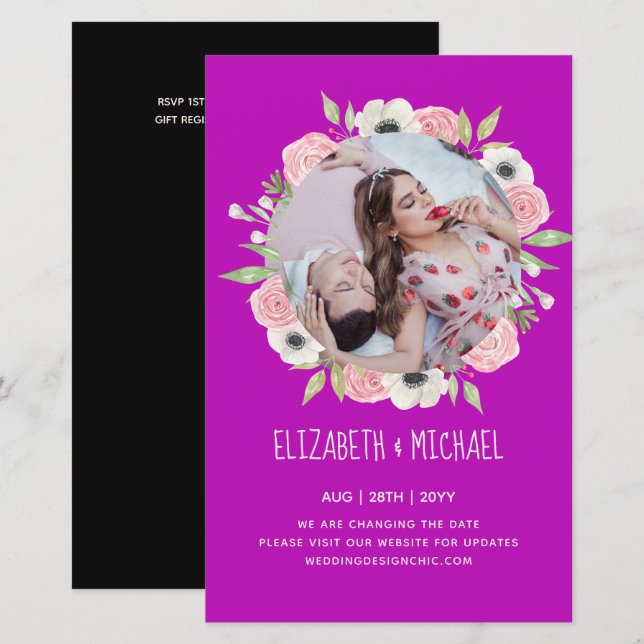 LÁMINA BODA DE FOTOS PRESUPUESTARIAS CAMBIAR LAS FECHAS (Anverso / Reverso)