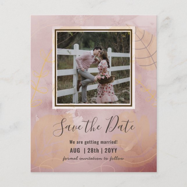 Lámina BODA DE FOTOS PRESUPUESTARIAS GUARDAR FECHAS - Res (Anverso)