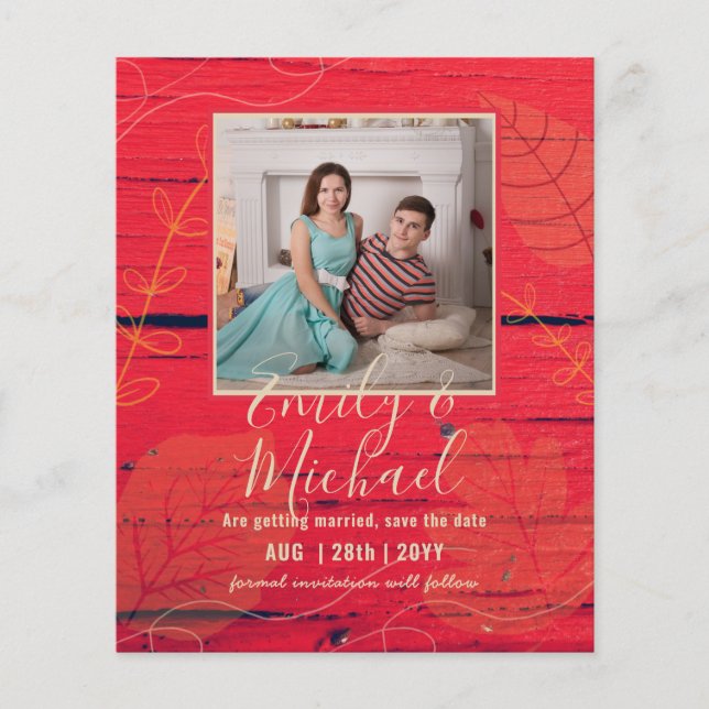 Lámina BODA DE FOTOS PRESUPUESTARIAS GUARDAR FECHAS - Res (Anverso)