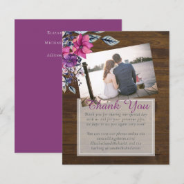 Lámina Boda de Fuchsia Floral Woodland