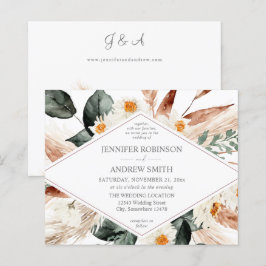 Lámina Boda de Grado 2 de Boho Copper Pampas