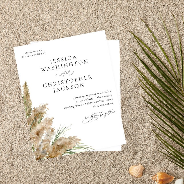 Lámina Boda de Grass Boho Pampas (Subido por el creador)