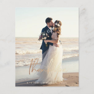 Lámina Boda de guiones modernos de presupuesto Foto Tarje
